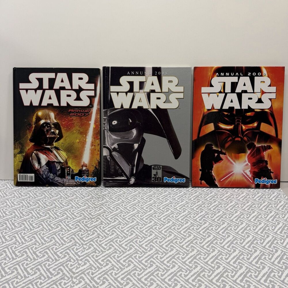 Star Wars Annual Bundle 2007 2008 2009 Pedigree Books Hardcover Lot US Seller